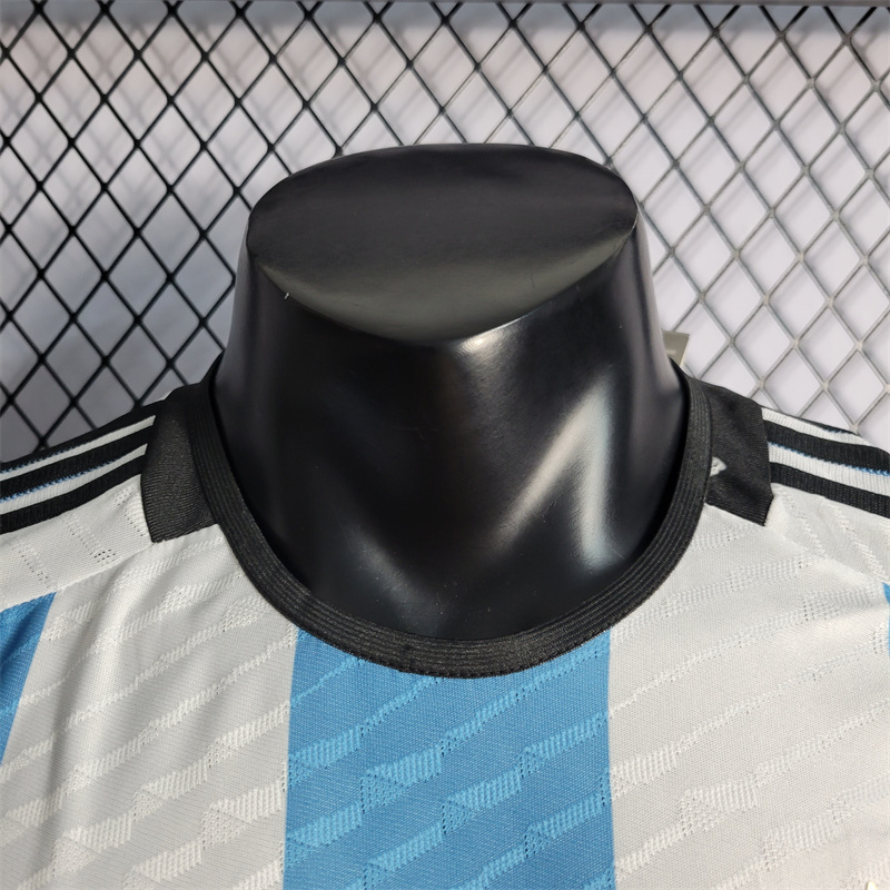 2022 Argentina World Cup 2-Star Home Retro Jersey Player Version - Image 5