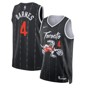 Toronto Raptors Scottie Barnes #4 Nike Black 2025/26 Swingman Jersey - City Edition