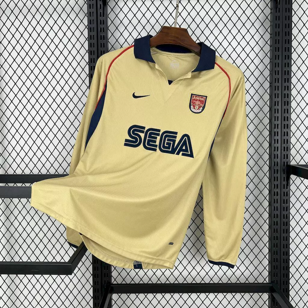 Arsenal 2001/02 Away Retro Jersey (Long Sleeve)