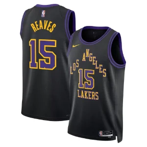 Los Angeles Lakers Austin Reaves #15 Black Swingman Jersey 2025/26 - City Edition