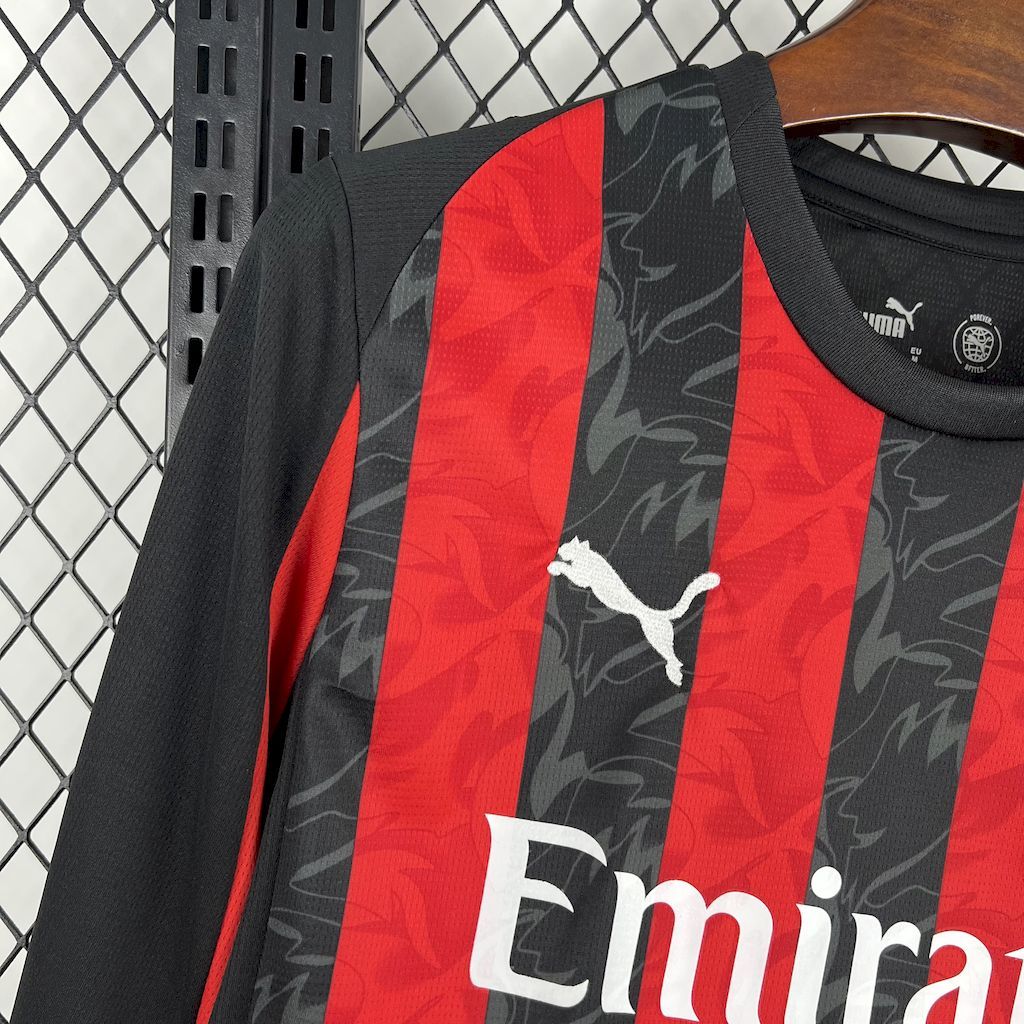 AC Milan 2025/26 Home Jersey (Long Sleeve) - Image 4