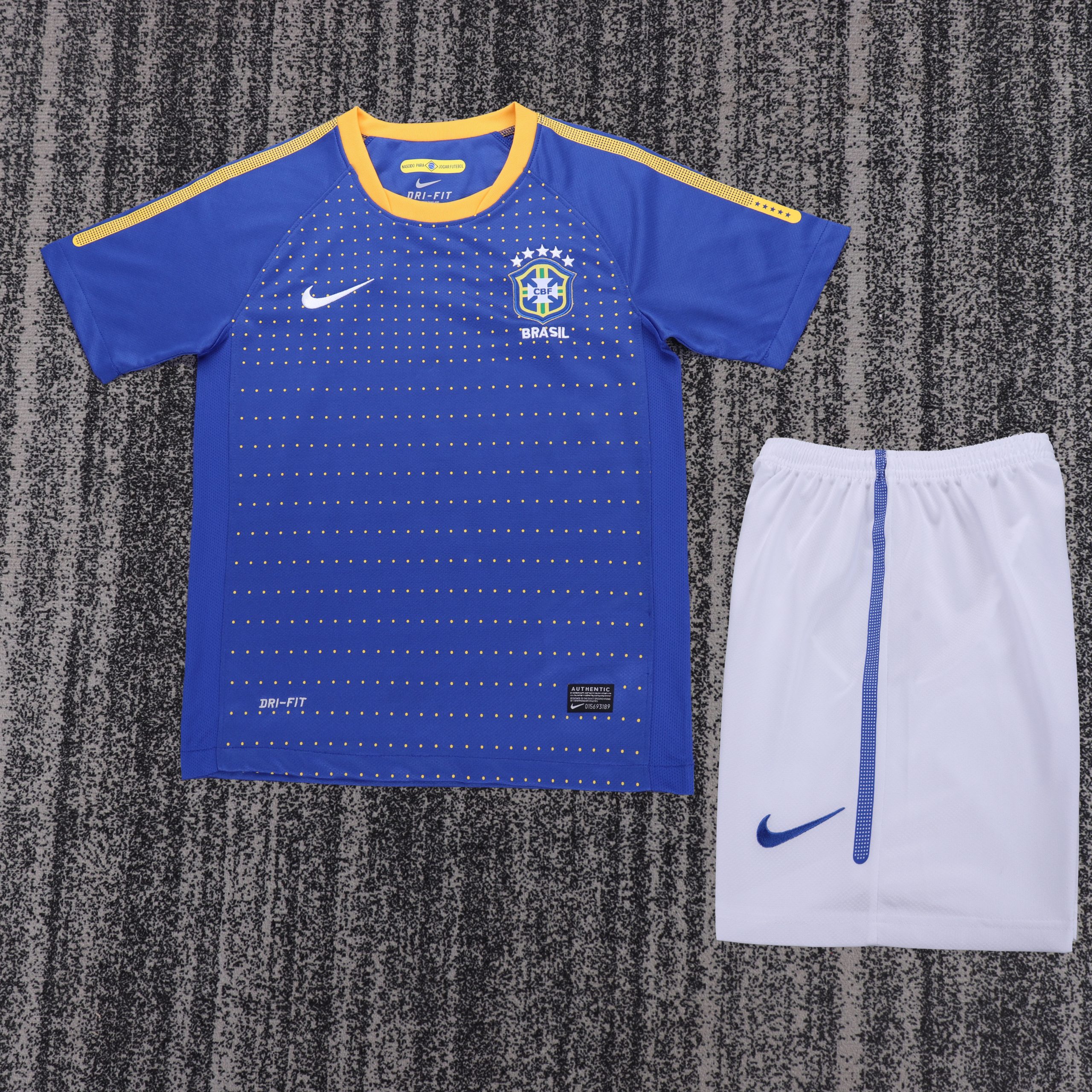 Brazil 2010 World Cup Away Kids Kit