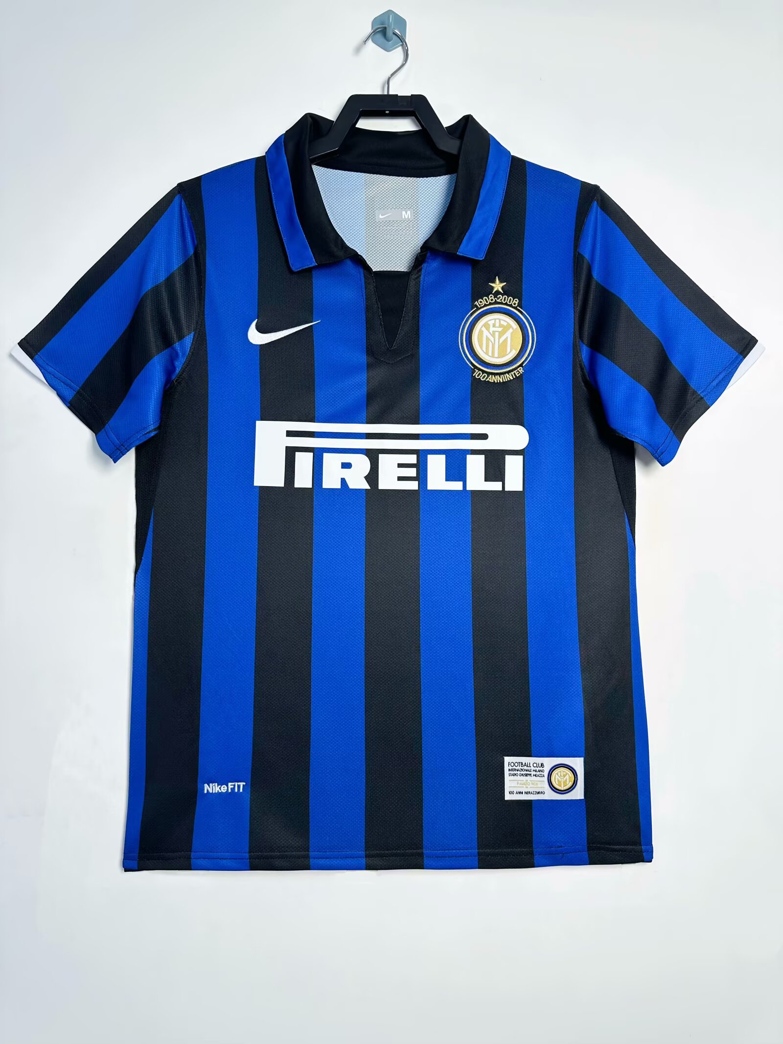 2007/08 Inter Milan Home Retro Jersey 100th Anniversary