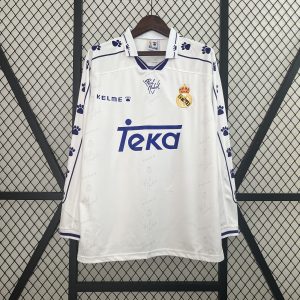 Real Madrid 1996/97 Home Retro Jersey (Fan Version, Long Sleeve)