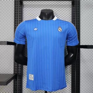 2025/26 Real Madrid Blue Retro Model Jersey Player Version