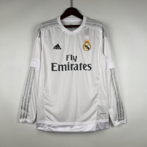 Real Madrid 2015/16 Home Retro Jersey (Fan Version, Long Sleeve)