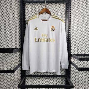 Real Madrid 2019/20 Home Retro Jersey (Fan Version, Long Sleeve)
