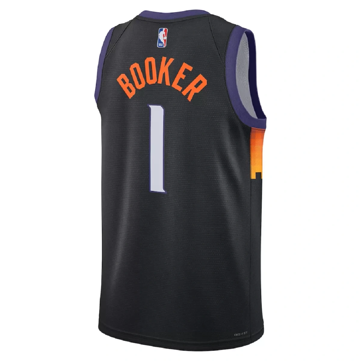 Phoenix Suns Devin Booker #1 Black Swingman Jersey 2025/26 - City Edition - Image 2