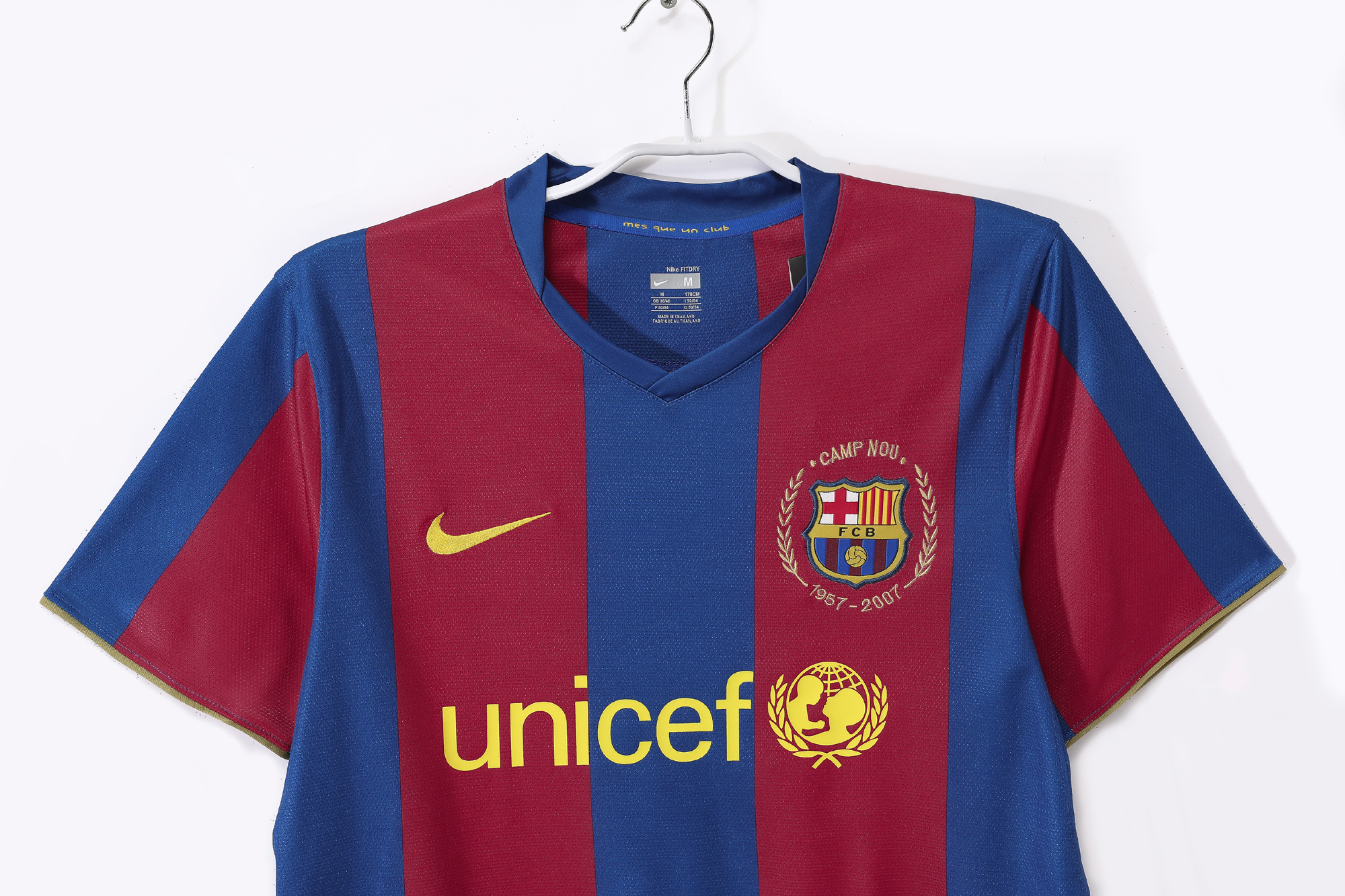 Barcelona 2007/08 Home Retro Jersey - Image 5
