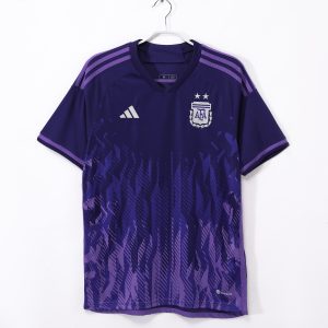 2022 Argentina World Cup Away 2-Star Retro Jersey Fan Version
