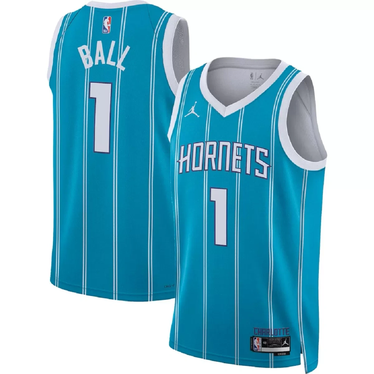 Charlotte Hornets LaMelo Ball #1 Teal Swingman Jersey - Icon Edition