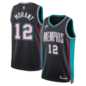 Memphis Grizzlies Grizzlies Ja Morant #12 Black Swingman Jersey - Classic Edition