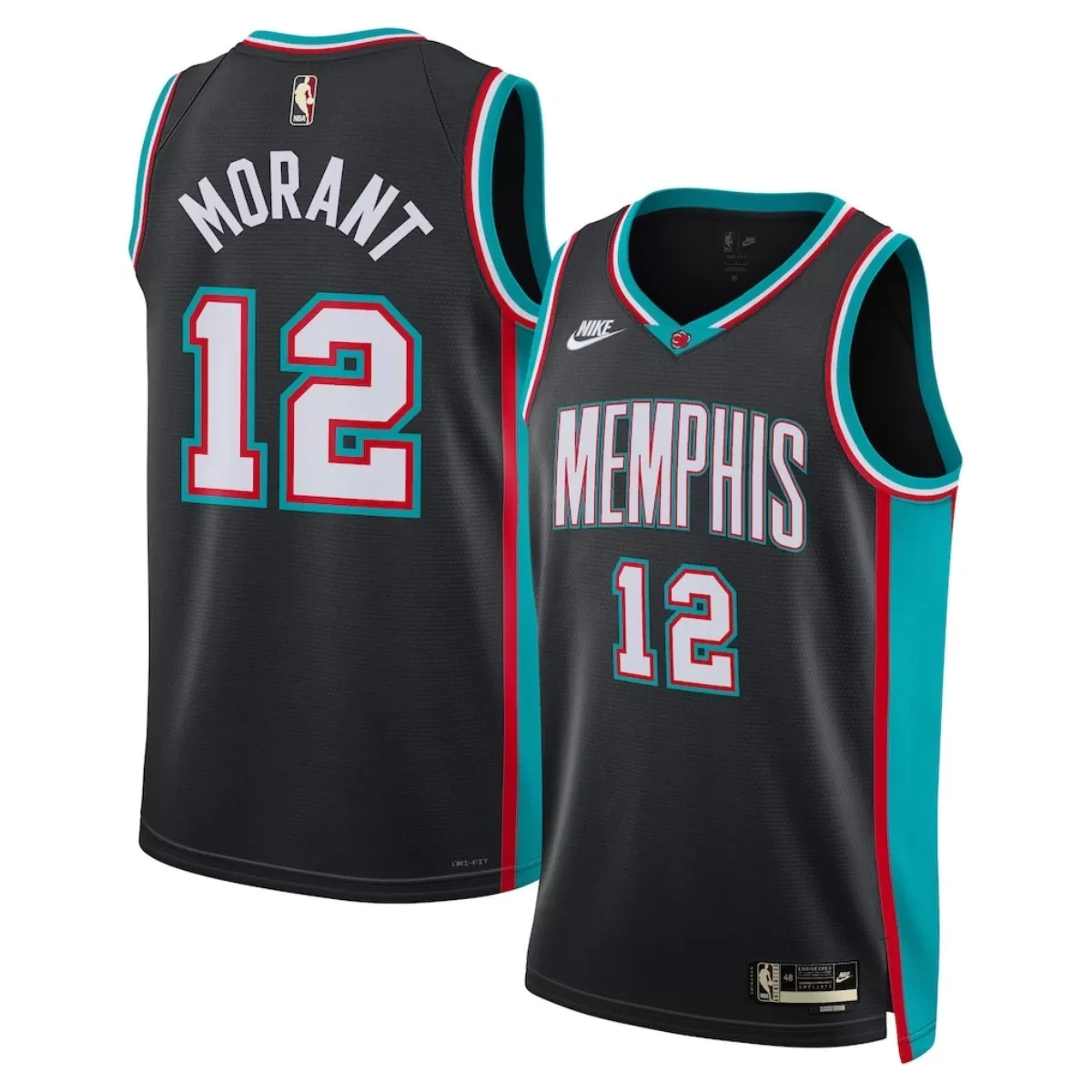 Memphis Grizzlies Grizzlies Ja Morant #12 Black Swingman Jersey - Classic Edition