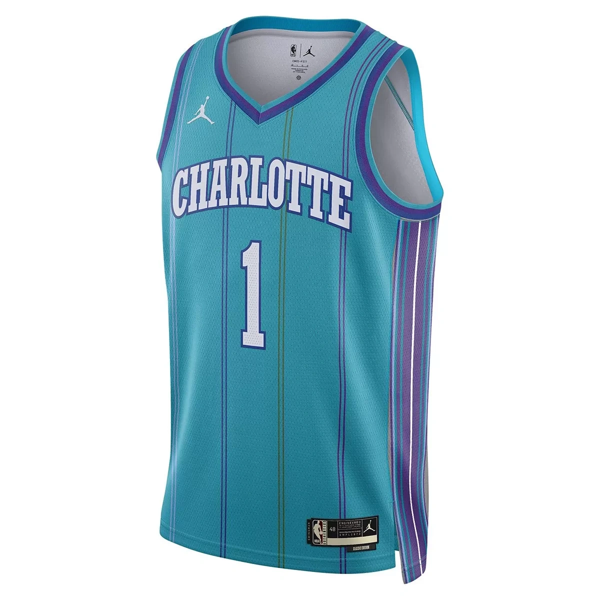 Charlotte Hornets LaMelo Ball #1 Teal Swingman Jersey - Classic Edition - Image 2
