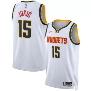 Denver Nuggets Nikola Jokić #15 White Swingman Jersey - Association Edition
