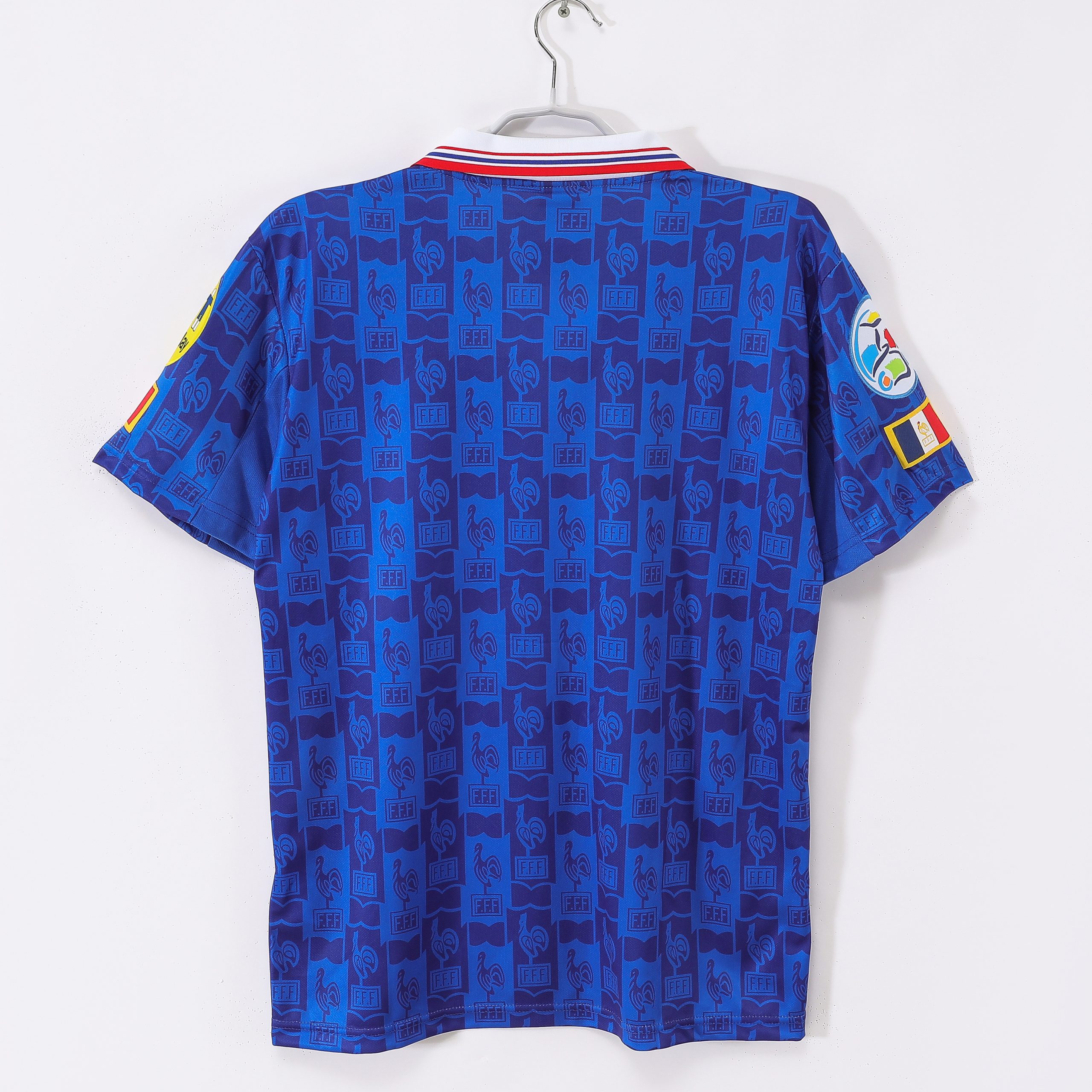 France 1996 Euro Home Retro Jersey - Image 2