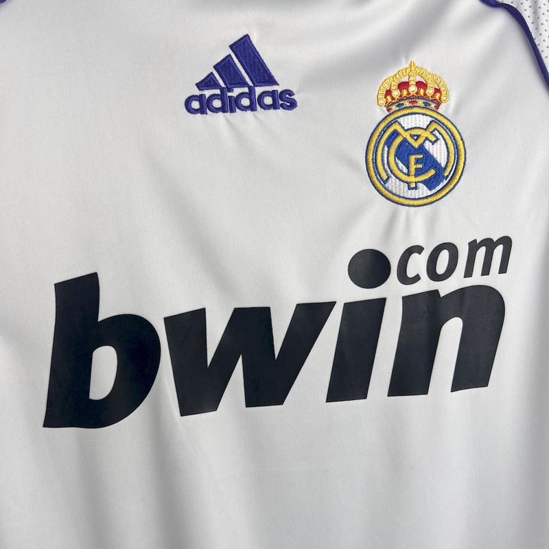 Real Madrid 2007/08 Home Retro Jersey - Image 4