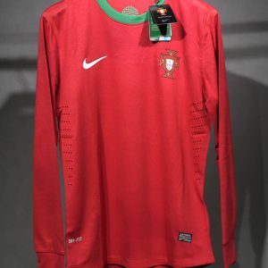Portugal 2012 Euro Home Retro Jersey (Player Version, Long Sleeve)