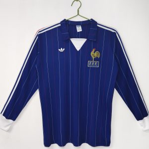 France 1982 World Cup Home Retro Jersey (Fan Version, Long Sleeve)