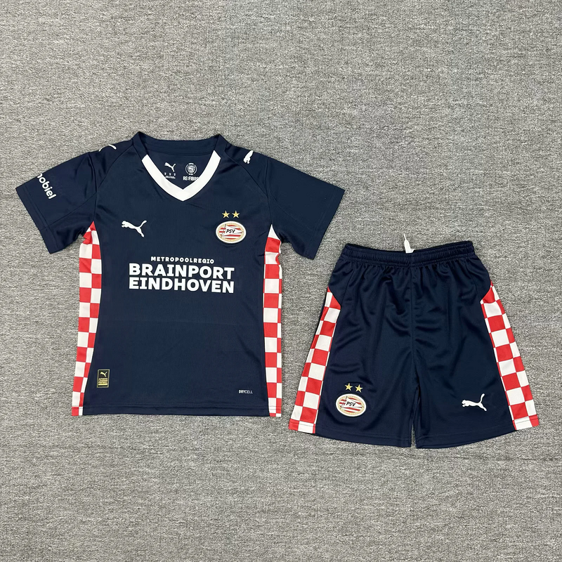 PSV Eindhoven 2025/26 Away Kids Kit