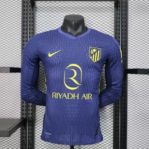 Atletico Madrid 2025/26 Away Jersey (Player Version, Long Sleeve)
