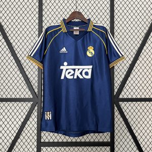 1998-00 Real Madrid Retro Jersey Second Away Fan Version