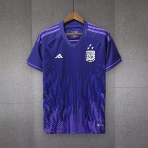 2022 Argentina World Cup Away 3-Star Retro Jersey Fan Version