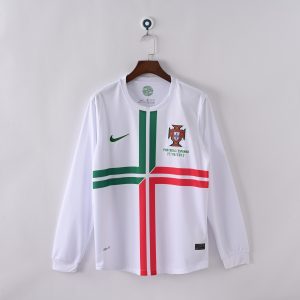 Portugal 2012 Euro Away Retro Jersey (Fan Version, Long Sleeve)