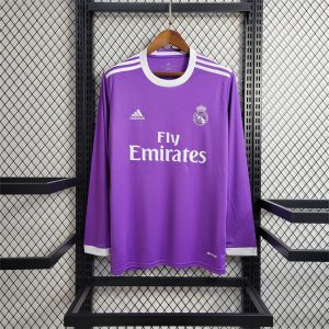 Real Madrid 2016/17 Away Retro Jersey (Long Sleeve)