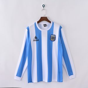 Argentina 1986 World Cup Home Retro Jersey (Fan Version, Long Sleeve)