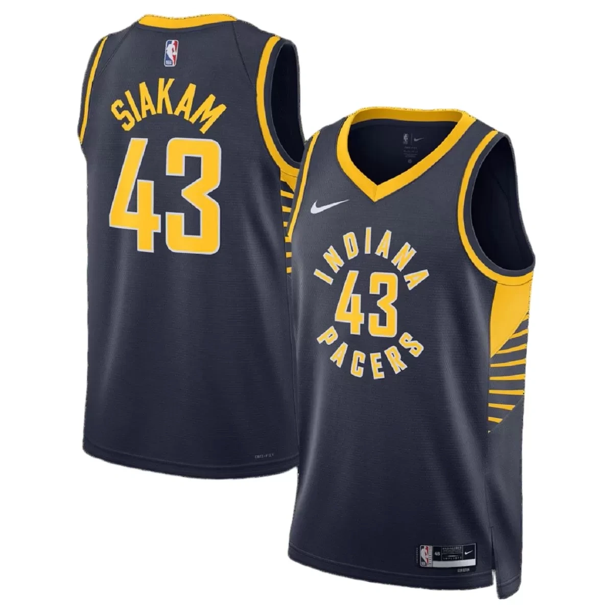 Indiana Pacers Pascal Siakam #43 Navy Swingman Jersey - Icon Edition