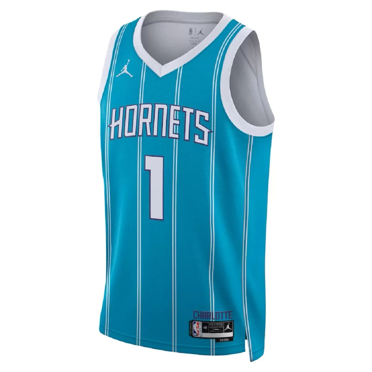 Charlotte Hornets LaMelo Ball #1 Teal Swingman Jersey - Icon Edition - Image 3