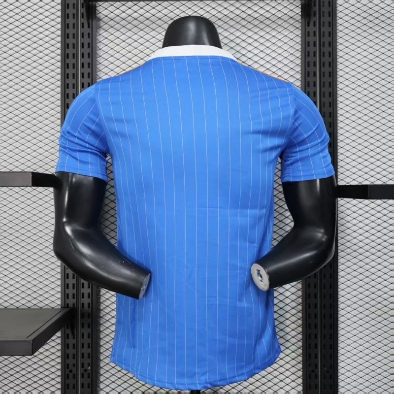 2025/26 Real Madrid Blue Retro Model Jersey Player Version - Image 2