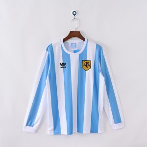 Argentina 1978 World Cup Home Retro Jersey (Fan Version, Long Sleeve)