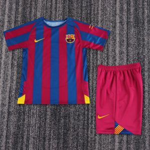 Barcelona 2005/06 Champions League Home Kids Kit