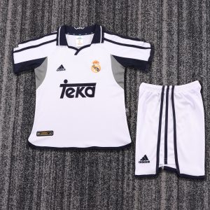Real Madrid 2000/01 Home Kids Kit