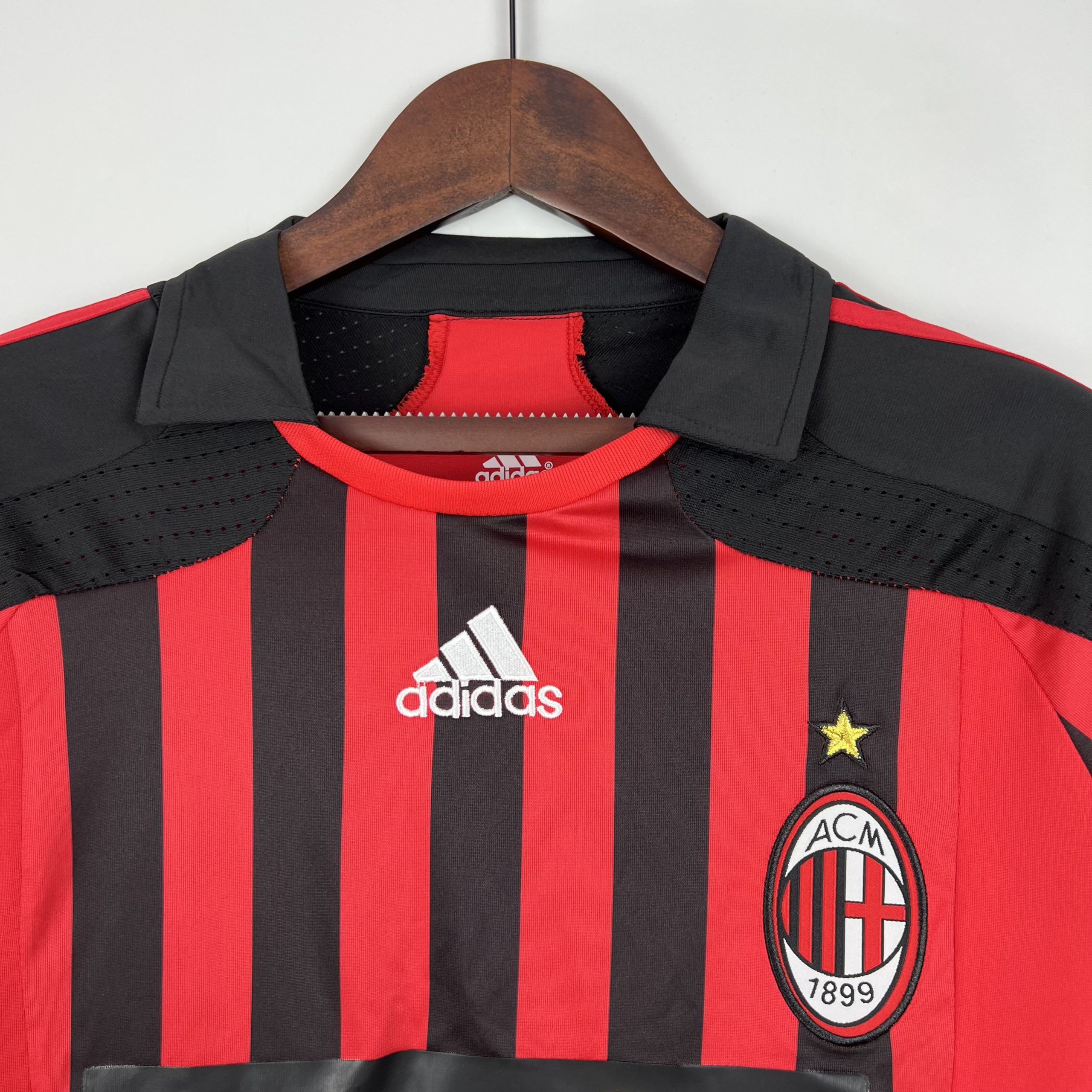 AC Milan 2007/08 Home Retro Jersey (Long Sleeve) - Image 3